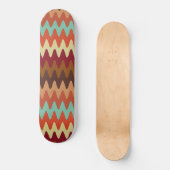 Wavy Pattern Sedona Südwest Skateboard (Vorderseite)