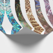 Wavy PAttern Strips der schmalen Muschel Geschenkpapier (Ecke)