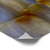 Wavy Petrified Wood Poster (Ecke)