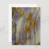 Wavy Petrified Wood Postkarte (Vorne/Hinten)