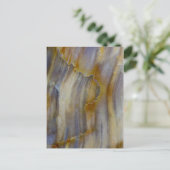 Wavy Petrified Wood Postkarte (Stehend Vorderseite)