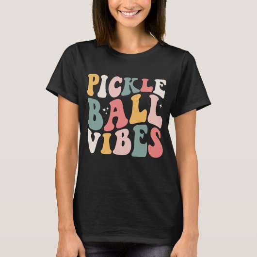 Wavy Pickleball Vibes T-Shirt (Vorderseite)