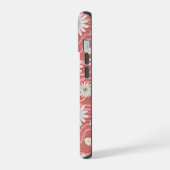 Wavy Pink Daisies iPhone 15 Hülle (Linke Seite)