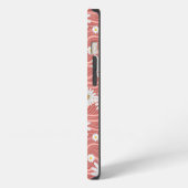 Wavy Pink Daisies iPhone Hülle (Linke Seite)