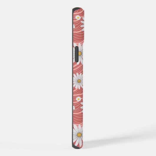 Wavy Pink Daisies iPhone Hülle (Rechte Seite)