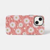 Wavy Pink Daisies iPhone Hülle (Rückseite (Horizontal))