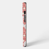 Wavy Pink Daisies iPhone Hülle (Linke Seite)