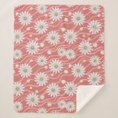 Wavy Pink Daisies  Sherpadecke (Vorderseite)