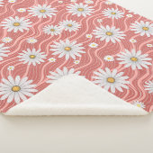 Wavy Pink Daisies  Sherpadecke (3/4)