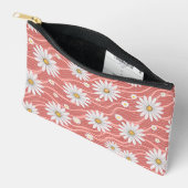 Wavy Pink Daisies Zubehörtasche (Offen)