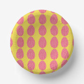 Wavy Pink Ostereier Pappteller (Vorderseite)