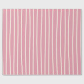 Wavy Pink Stripe Muster Geschenkpapier (Flach)