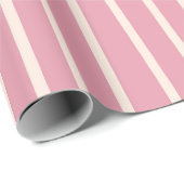 Wavy Pink Stripe Muster Geschenkpapier (Rolleneckpunkt)