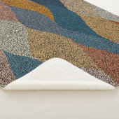 Wavy Polka Dot: Vintages Textil. Sherpadecke (3/4)