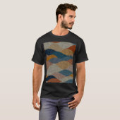 Wavy Polka Dot: Vintages Textil. T-Shirt (Vorne ganz)