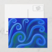 Wavy Postkarte (Vorne/Hinten)