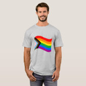 Wavy Progress Pride Flag T-Shirt (Vorne ganz)