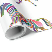 WAVY RAINBOW HORSE GESCHENKPAPIER (Rolleneckpunkt)