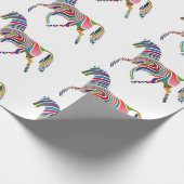 WAVY RAINBOW HORSE GESCHENKPAPIER (Ecke)