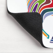 WAVY RAINBOW HORSE MOUSEPAD (Ecke)