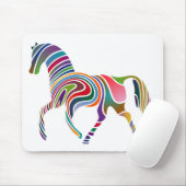 WAVY RAINBOW HORSE MOUSEPAD (Mit Mouse)