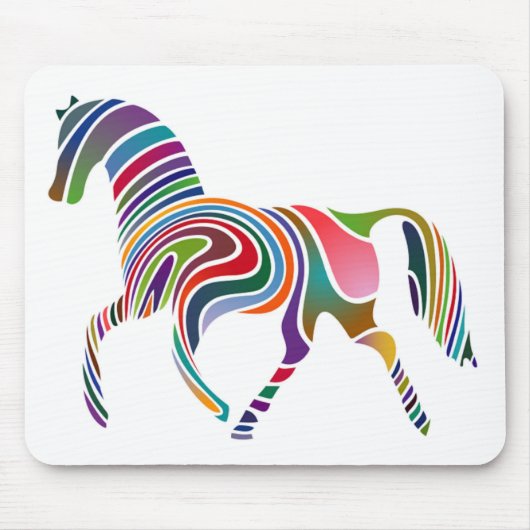 WAVY RAINBOW HORSE MOUSEPAD (Vorne)