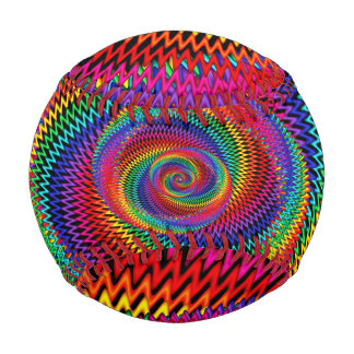 Wavy Rainbow Spiral Fraktal Baseball