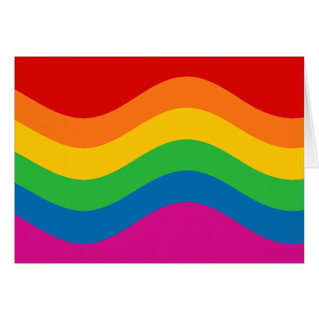 Wavy Rainbow Stripes (Vorderseite (Horizontal))