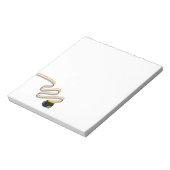 Wavy Rainbow Stripes Leading to Pot of Gold Notizblock (Rotiert)