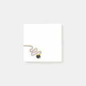 Wavy Rainbow Stripes Leading to Pot of Gold Post-it Klebezettel (Vorderseite)