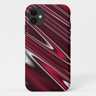 Wavy Red iPhone 11 Hülle