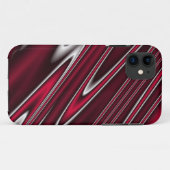 Wavy Red Case-Mate iPhone Hülle (Rückseite (Horizontal))