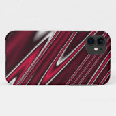 Wavy Red iPhone Case (Rückseite (Horizontal))