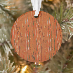 Wavy Red Stripes japanisch Abstrakt Ornament
