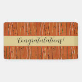 Wavy Red Strips: Moderne japanische Abstrakte Kuns Banner (Horizontal)