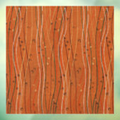 Wavy Red Strips: Moderne japanische Abstrakte Kuns Fensteraufkleber (Blatt 3)