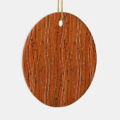 Wavy Red Strips: Moderne japanische Abstrakte Kuns Keramik Ornament (Rechts)