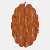 Wavy Red Strips: Moderne japanische Abstrakte Kuns Ornament Karte (Rechts)