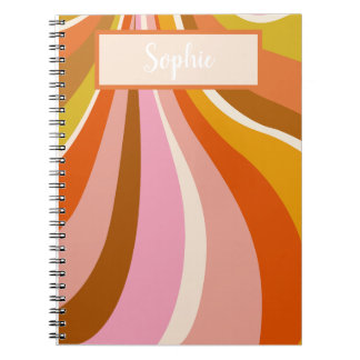 Wavy Retro, Notes Journal, Notizblock