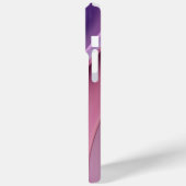 Wavy-Rosa- und Lavendelfarben Case-Mate iPhone Hülle (Rückseite / Links)