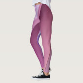 Wavy-Rosa- und Lavendelfarben Leggings (Links)