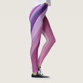 Wavy-Rosa- und Lavendelfarben Leggings (Rechts)