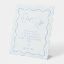 Wavy Scallop Retro Baby Boy Duschdusche Windelwann