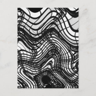 Wavy, Schwarz-Weiß-Decke, 2016 SVP-Bilder Postkarte