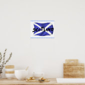 Wavy Scotland Flag Poster (Küche)