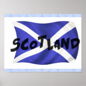 Wavy Scotland Flag Poster (Vorne)