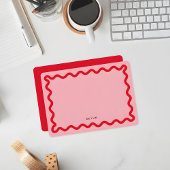 Wavy Simple Stationery Note Card Mitteilungskarte