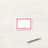 Wavy Simple Stationery Post-it Klebezettel (Auf Schreibtisch)