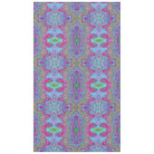 Wavy Sky Blue Multicologe Trippy Muster Tischdecke (Vorderseite)