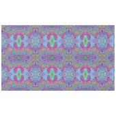 Wavy Sky Blue Multicologe Trippy Muster Tischdecke (Vorderseite (Horizontal))